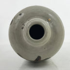 Antique C1900 Japanese Ceramic Sake Bottle Kayoi-Tokkuri Black Kanji Gray TS762