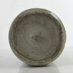 Antique C1900 Japanese Ceramic Sake Bottle Kayoi-Tokkuri Black Kanji Gray TS762
