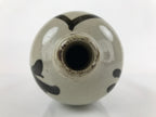 Antique C1900 Japanese Ceramic Sake Bottle Kayoi-Tokkuri Gray Black Kanji TS634