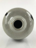 Antique C1900 Japanese Ceramic Sake Bottle Kayoi-Tokkuri Large Black Kanji TS650