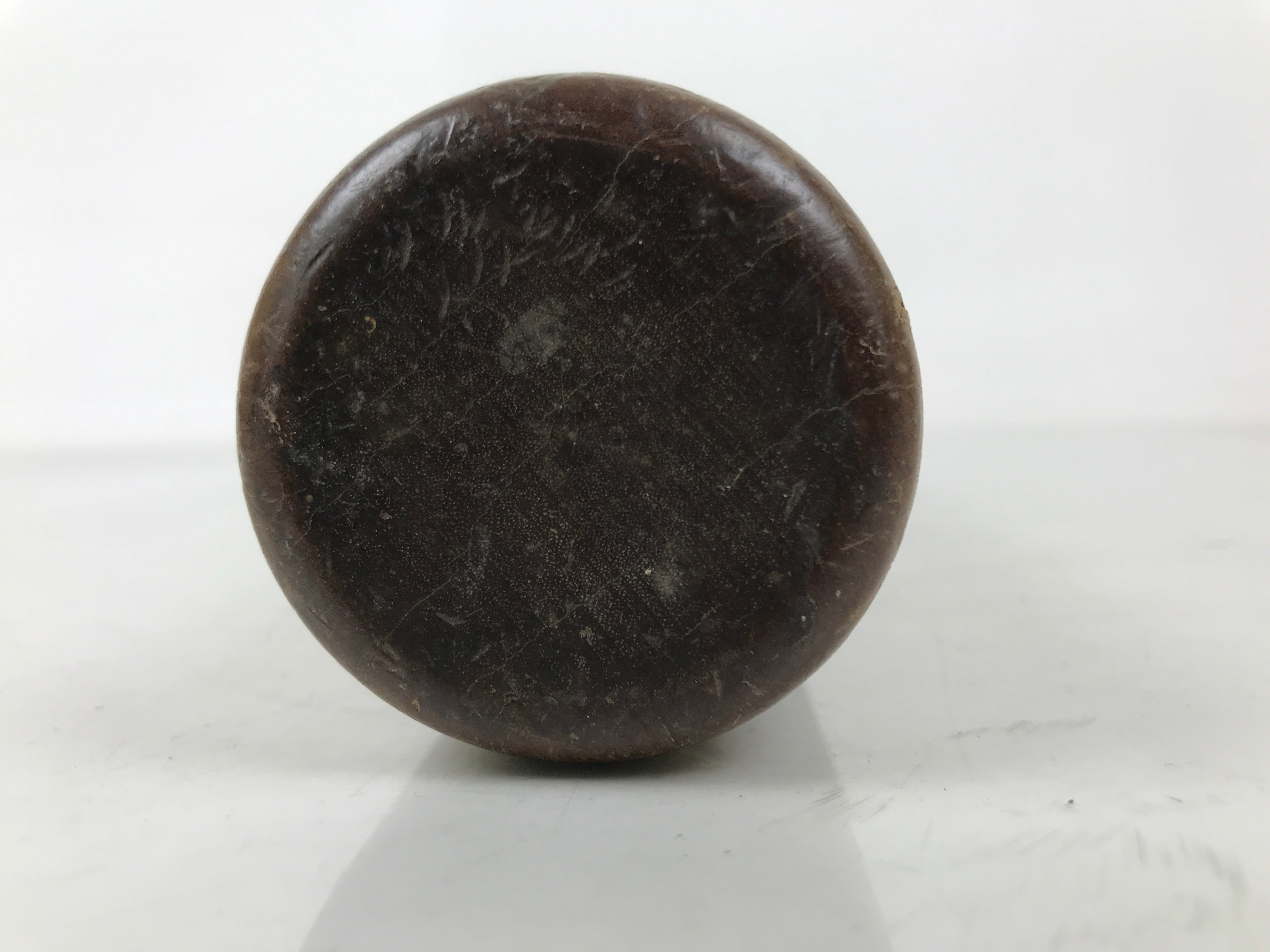 Antique C1900 Japanese Handmade Wood Masu Ittomasu Rice Bucket Dark Brown BK47