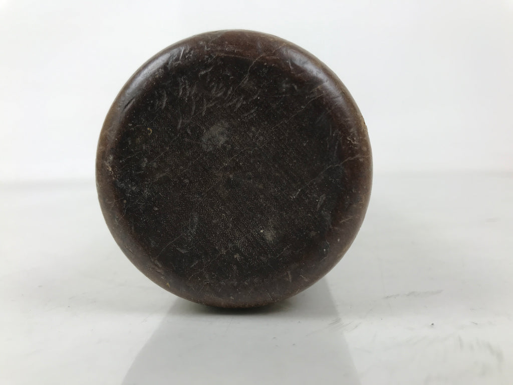Antique C1900 Japanese Handmade Wood Masu Ittomasu Rice Bucket Dark Brown BK47