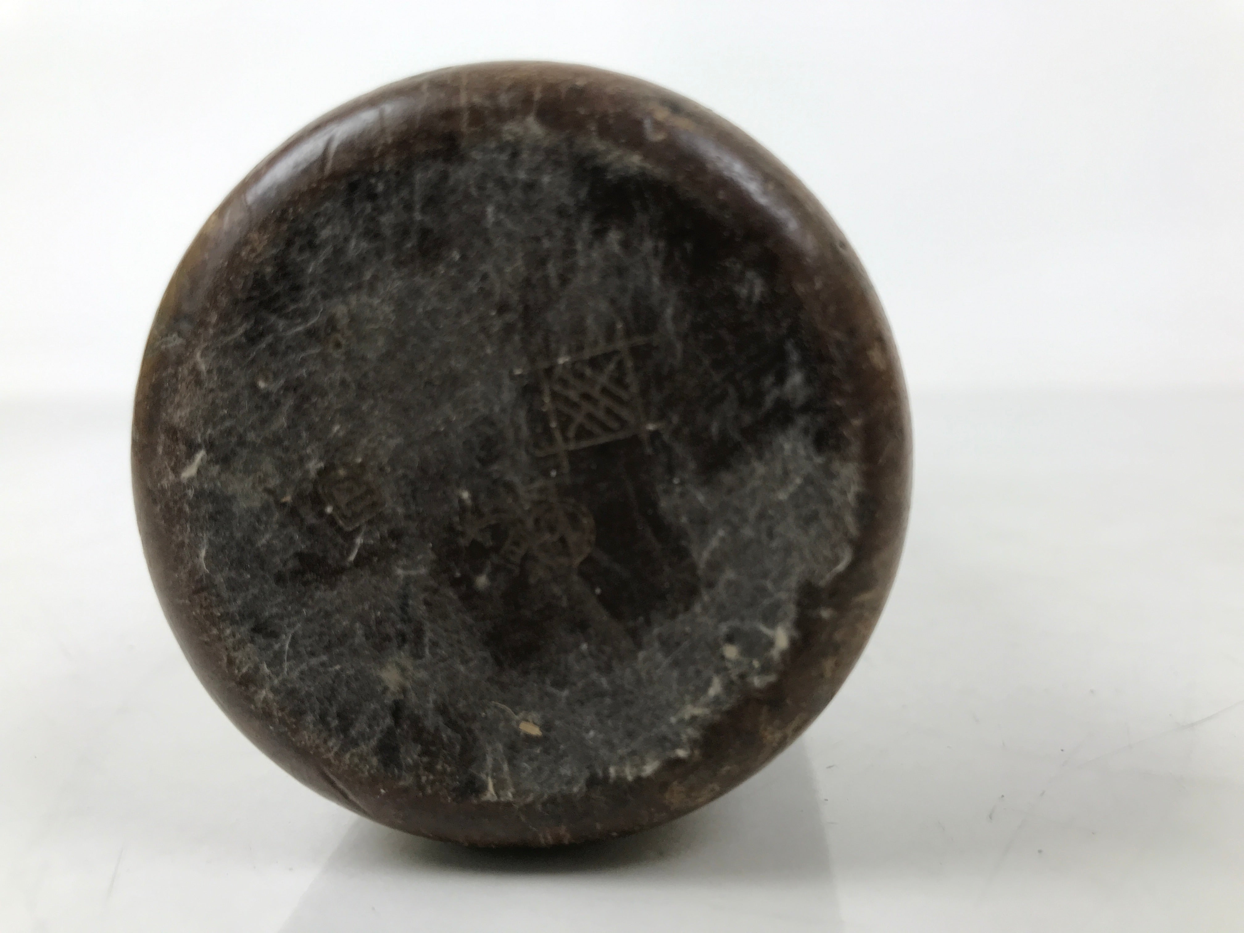 Antique C1900 Japanese Handmade Wood Masu Ittomasu Rice Bucket Dark Brown BK47