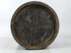 Antique C1900 Japanese Handmade Wood Masu Ittomasu Rice Bucket Dark Brown BK47