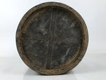Antique C1900 Japanese Handmade Wood Masu Ittomasu Rice Bucket Dark Brown BK47
