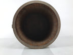 Antique C1900 Japanese Handmade Wood Masu Ittomasu Rice Bucket Dark Brown BK55