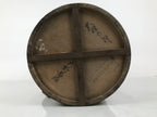 Antique C1900 Japanese Handmade Wood Masu Ittomasu Rice Bucket Dark Brown BK55