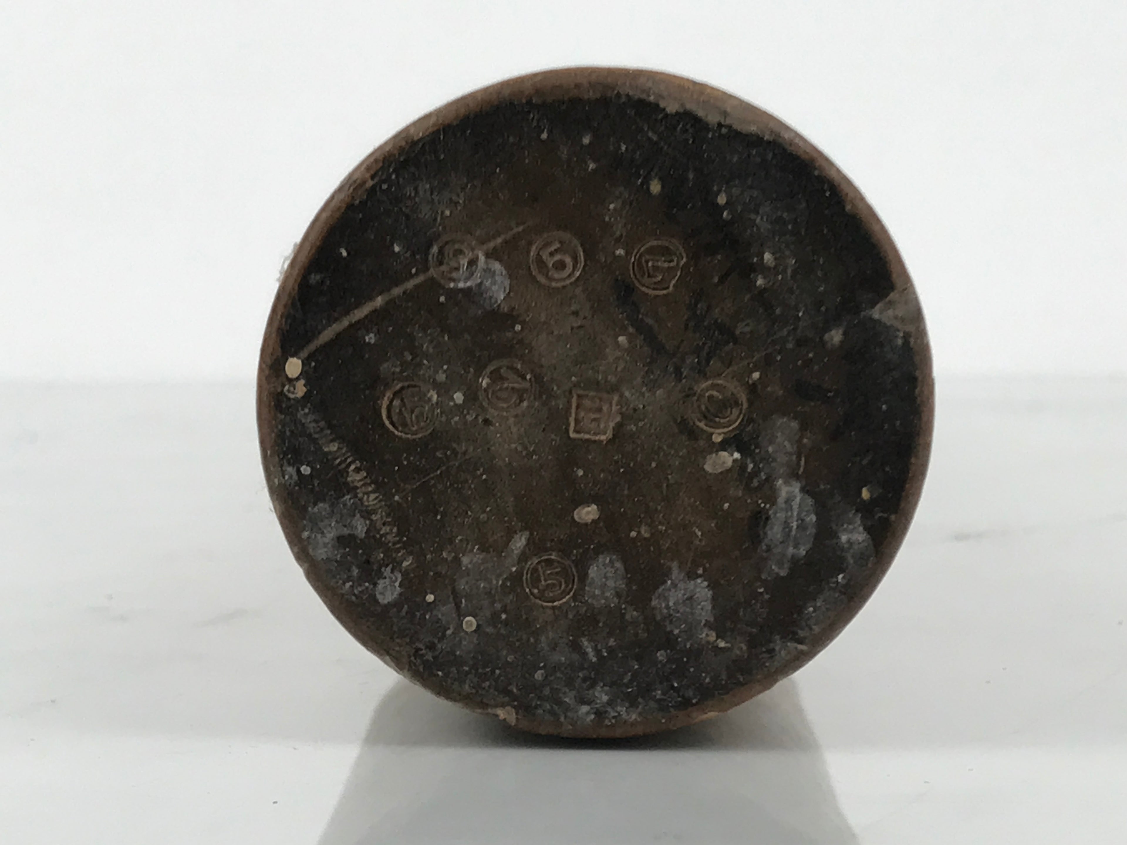 Antique C1900 Japanese Handmade Wood Masu Ittomasu Rice Bucket Dark Brown BK56