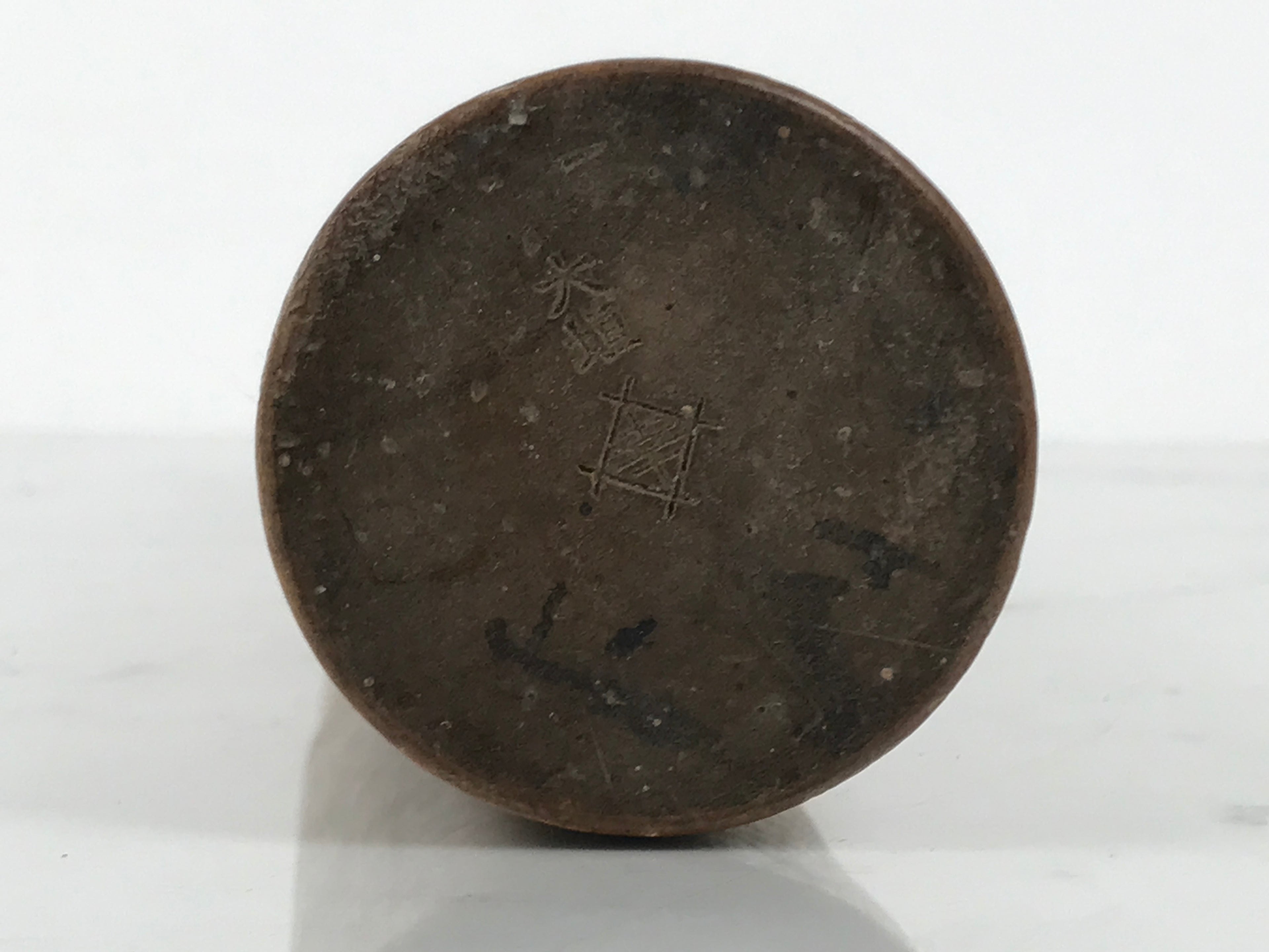 Antique C1900 Japanese Handmade Wood Masu Ittomasu Rice Bucket Dark Brown BK56