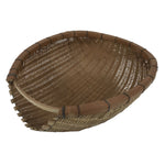 Antique C1900 Japanese Handwoven Bamboo Drying Basket Kago Zaru 45 cm Long B266