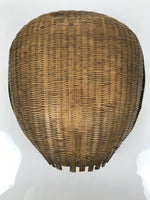 Antique C1900 Japanese Handwoven Bamboo Drying Basket Kago Zaru 46 cm Long B264