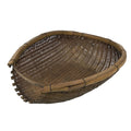 Antique C1900 Japanese Handwoven Bamboo Drying Basket Kago Zaru 46 cm Long B264