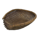 Antique C1900 Japanese Handwoven Bamboo Drying Basket Kago Zaru 46 cm Long B264