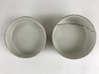 Antique C1900 Japanese Porcelain Lidded 4-tiered Bento Box Jubako Crane PY295