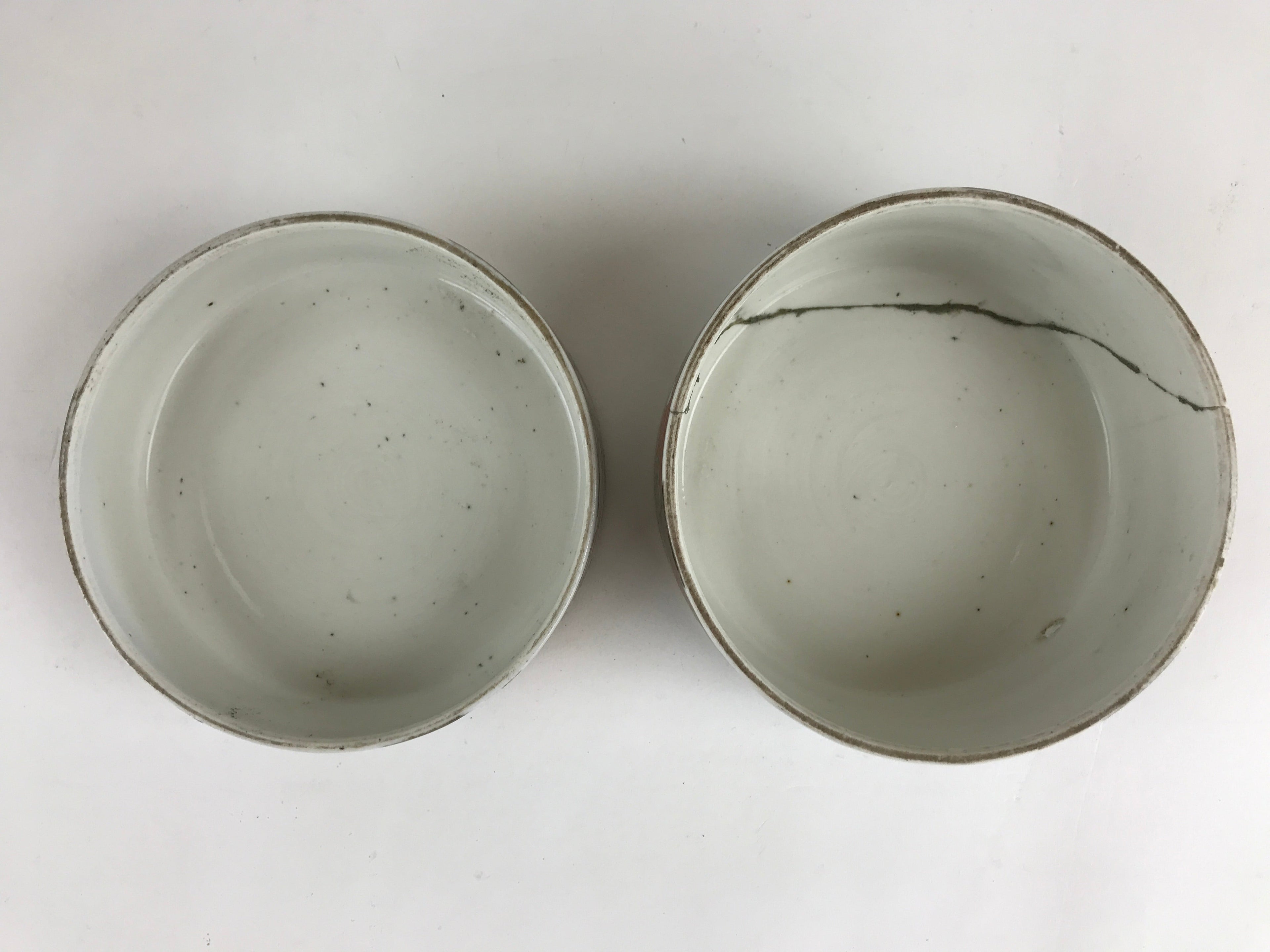 Antique C1900 Japanese Porcelain Lidded 4-tiered Bento Box Jubako Crane PY295