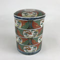 Antique C1900 Japanese Porcelain Lidded 4-tiered Bento Box Jubako Crane PY295