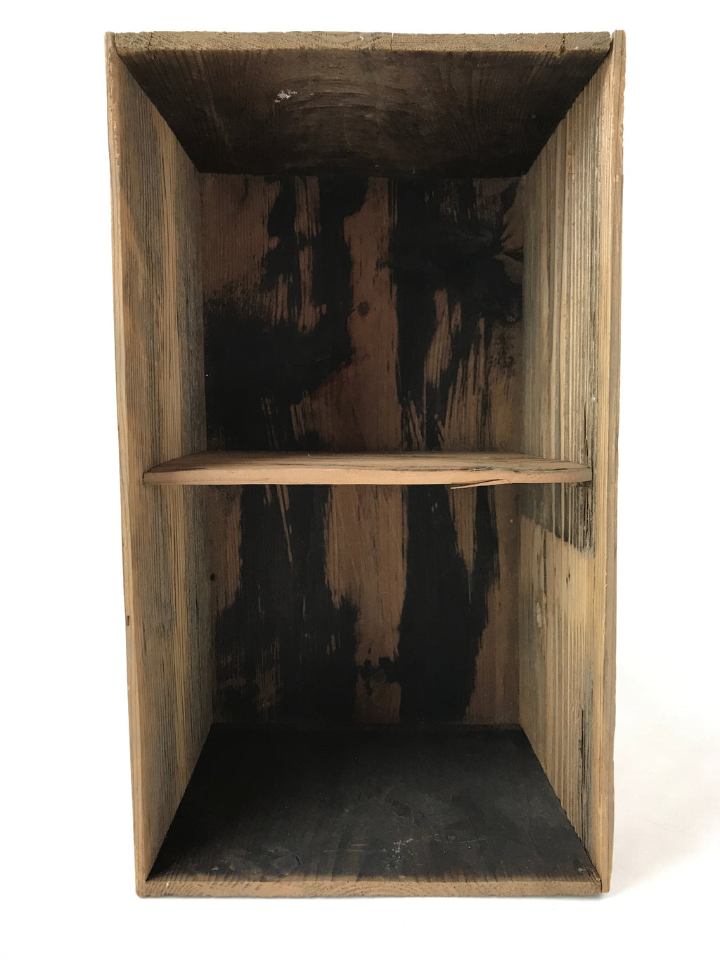 Antique C1900 Japanese Wooden Lidded Storage Box Inside 35x20x17.5cm X60
