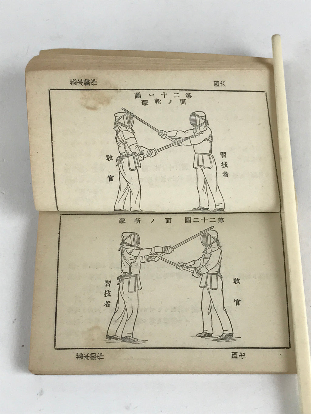 Antique C1918 Japanese Military Instruction Kenjyutsu-Kyohan Manual Taisho7 P332