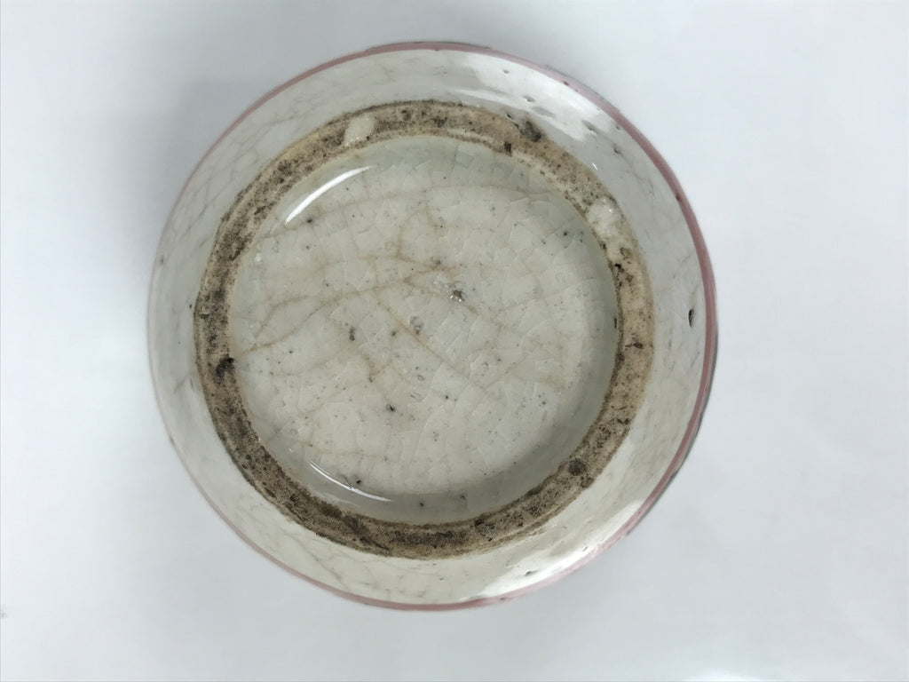 Antique Chinese Small Porcelain Flower Pot Vase Pottery Akae Red Green Gold Y487