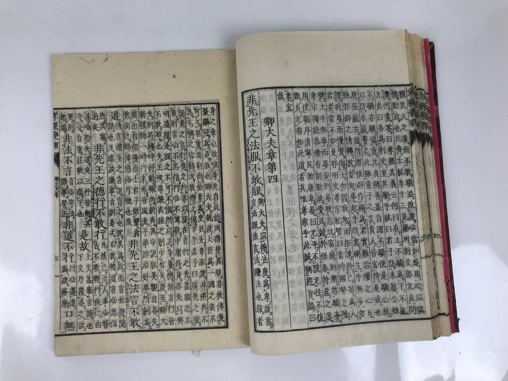 Antique Japanese Book C1830 Koukyouhakki Confucius Philosophy BA606