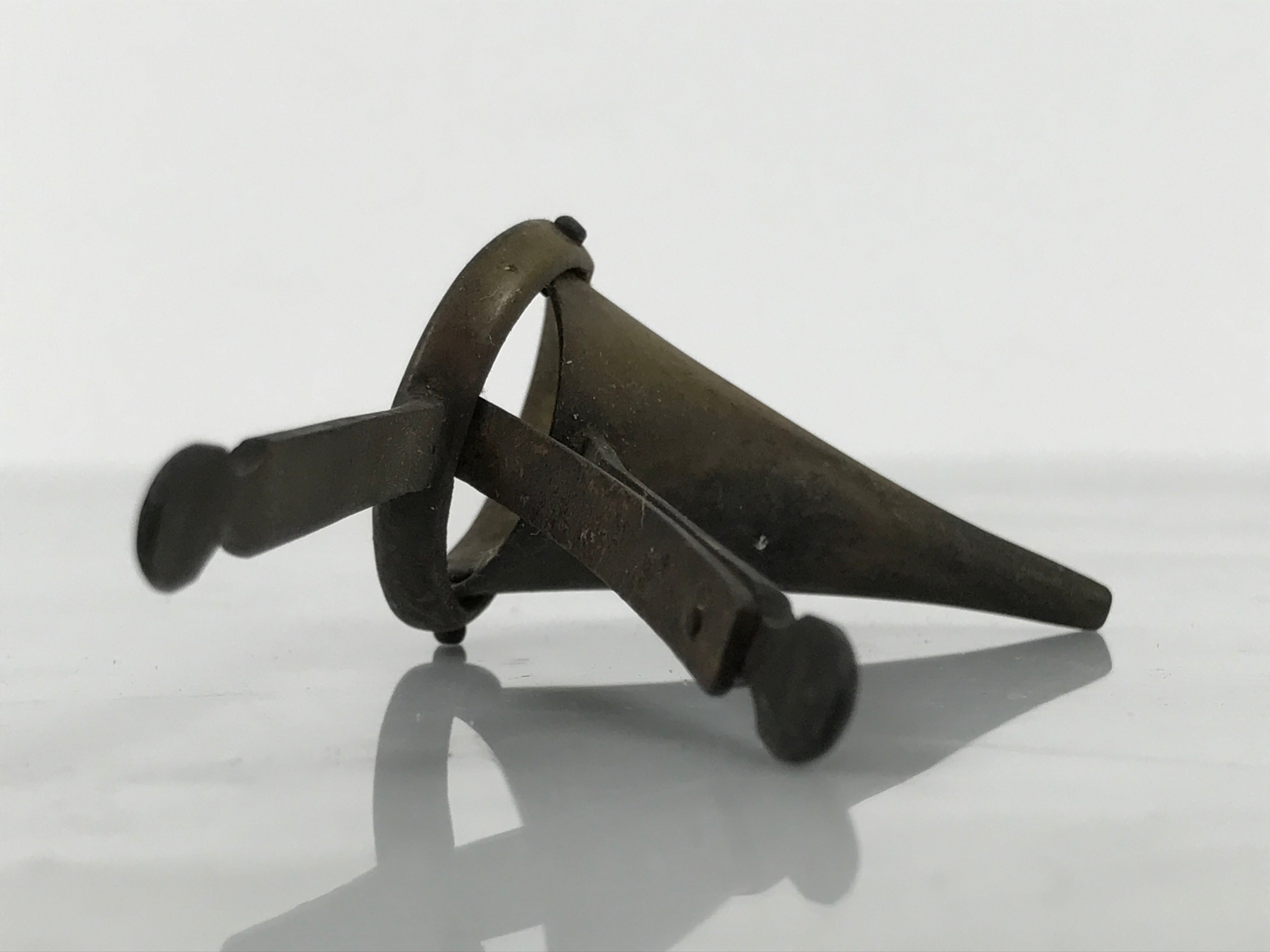 Antique Japanese Brass Ear Speculum Tool Instrument ENT Medical Equipment JK917