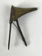 Antique Japanese Brass Ear Speculum Tool Instrument ENT Medical Equipment JK917