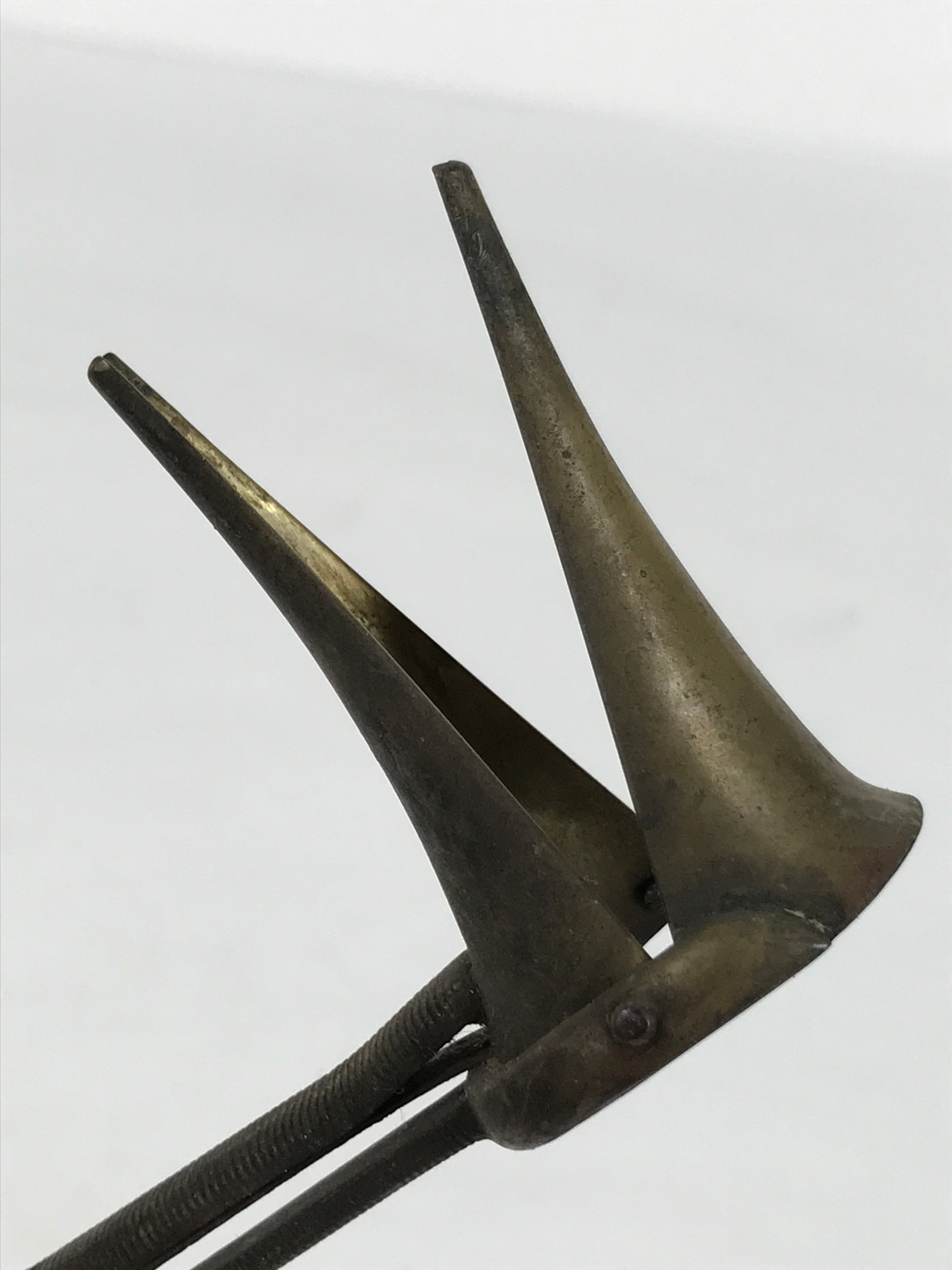 Antique Japanese Brass Ear Speculum Tool Instrument ENT Medical Equipment JK917