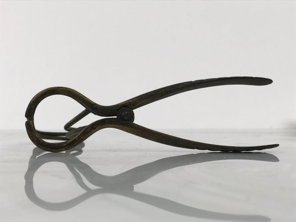 Antique Japanese Brass Throat Speculum Tool Manual ENT Medical Equipment JK920