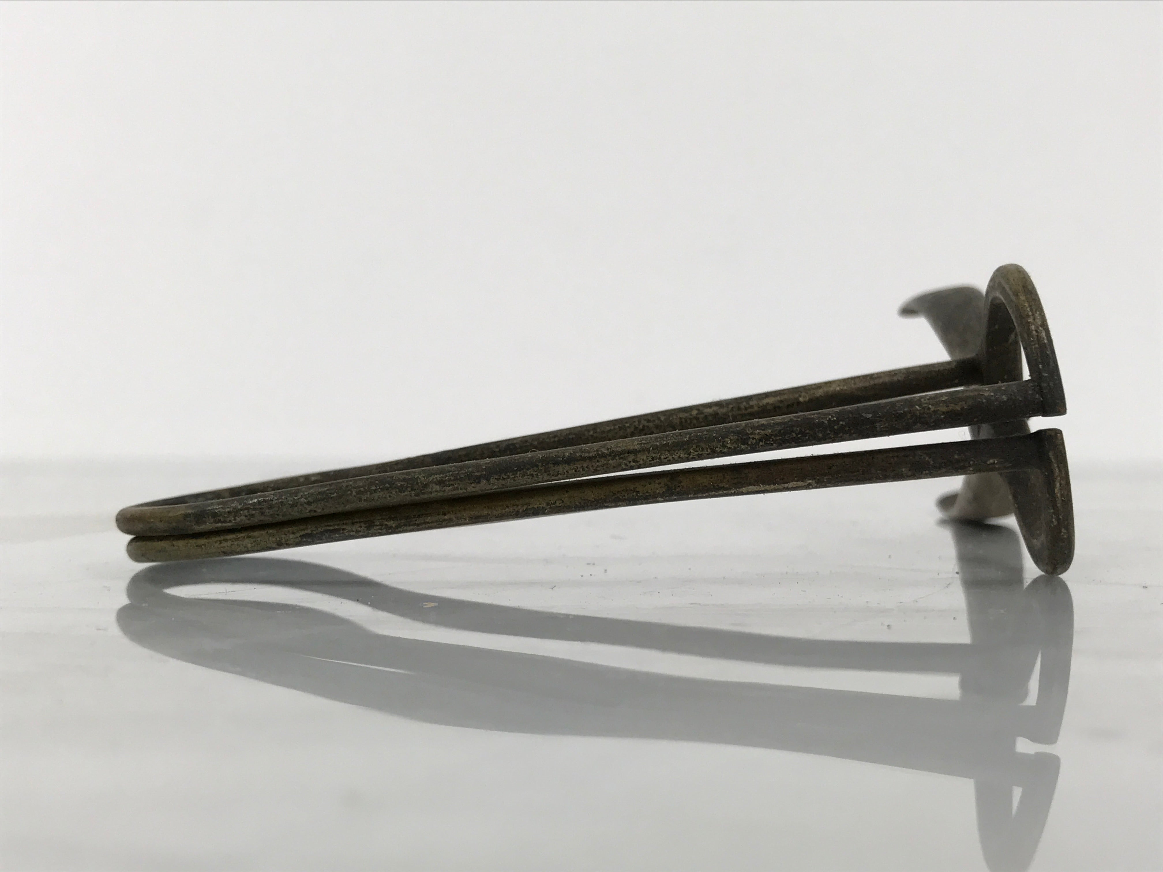 Antique Japanese Brass Throat Speculum Tool Manual ENT Medical Equipment JK920