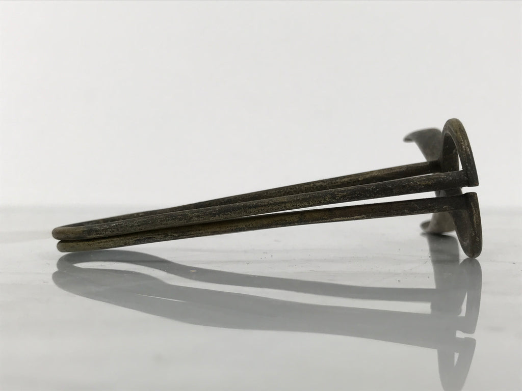 Antique Japanese Brass Throat Speculum Tool Manual ENT Medical Equipment JK920