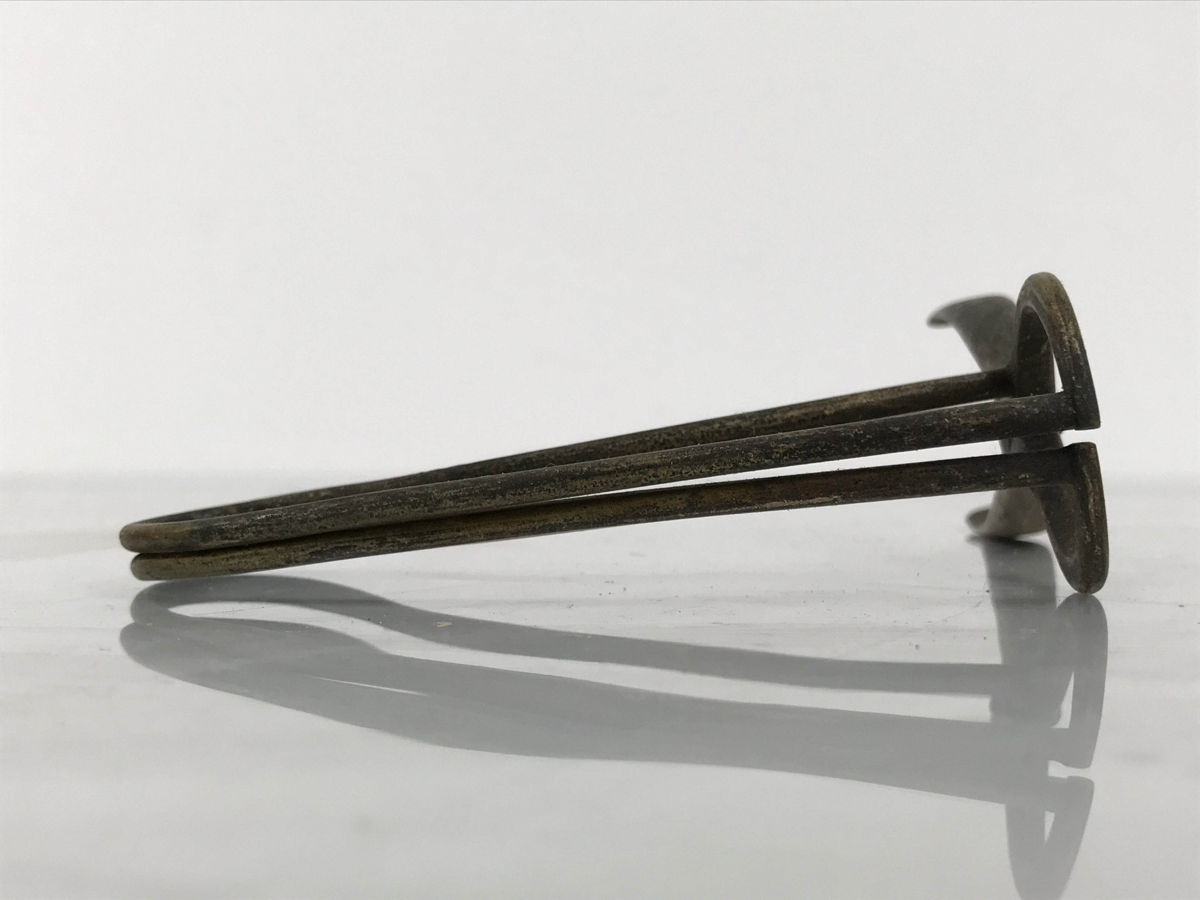 Antique Japanese Brass Throat Speculum Tool Manual ENT Medical Equipment JK920