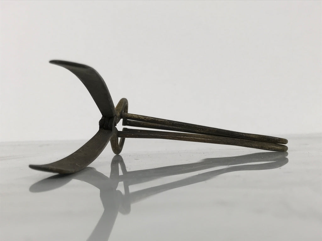 Antique Japanese Brass Throat Speculum Tool Manual ENT Medical Equipment JK920