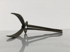 Antique Japanese Brass Throat Speculum Tool Manual ENT Medical Equipment JK920