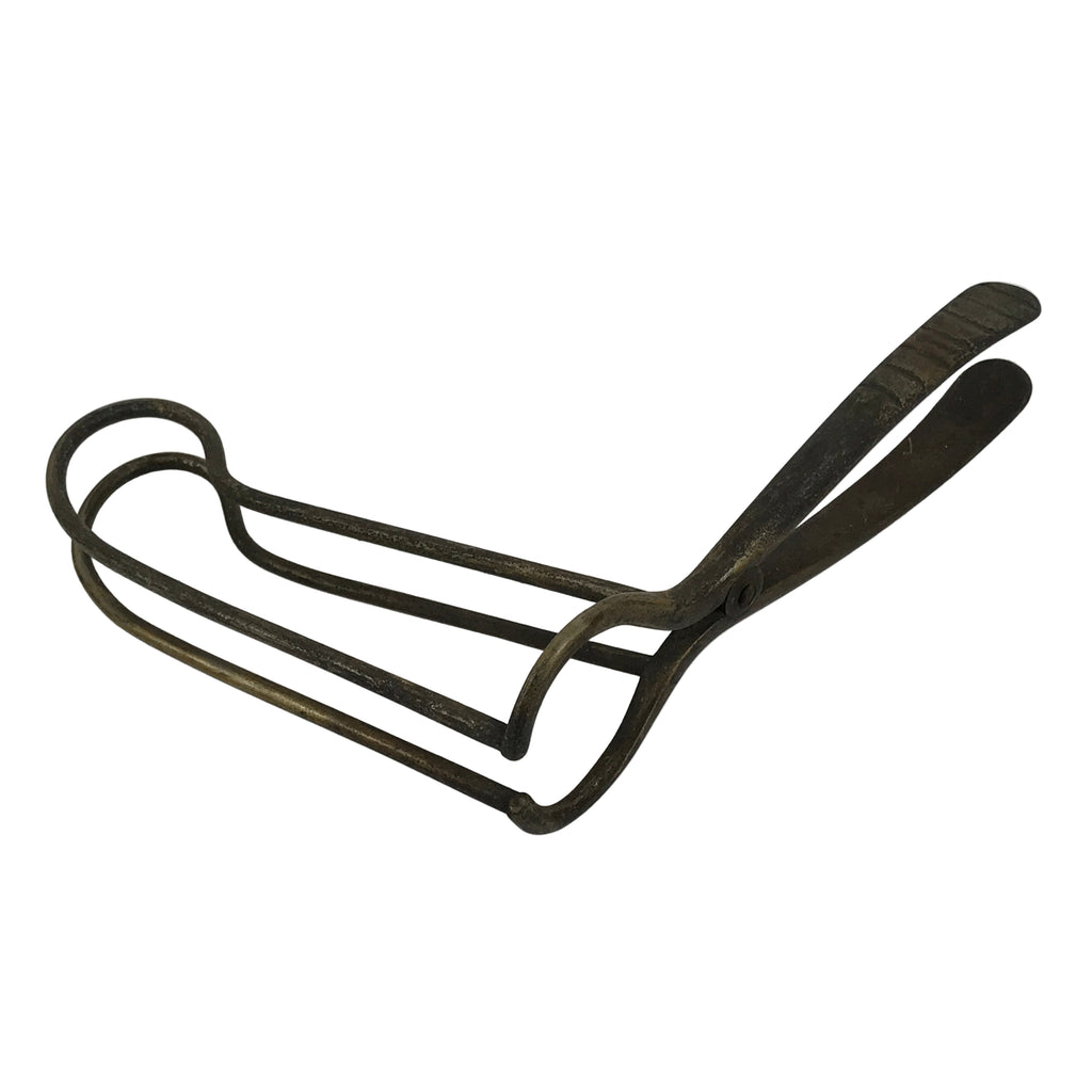 Antique Japanese Brass Throat Speculum Tool Manual ENT Medical Equipment JK920