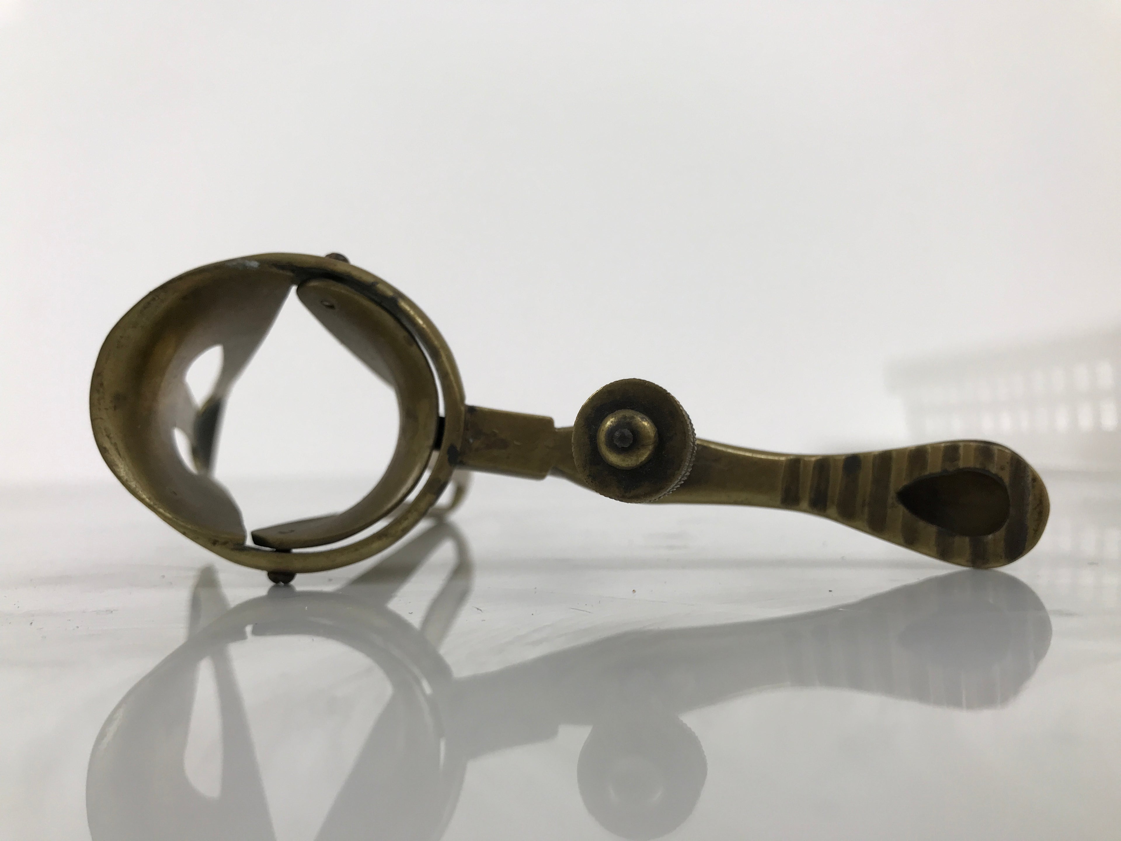 Antique Japanese Brass Vaginal Speculum Tool Gynecology Medical Equipment JK918