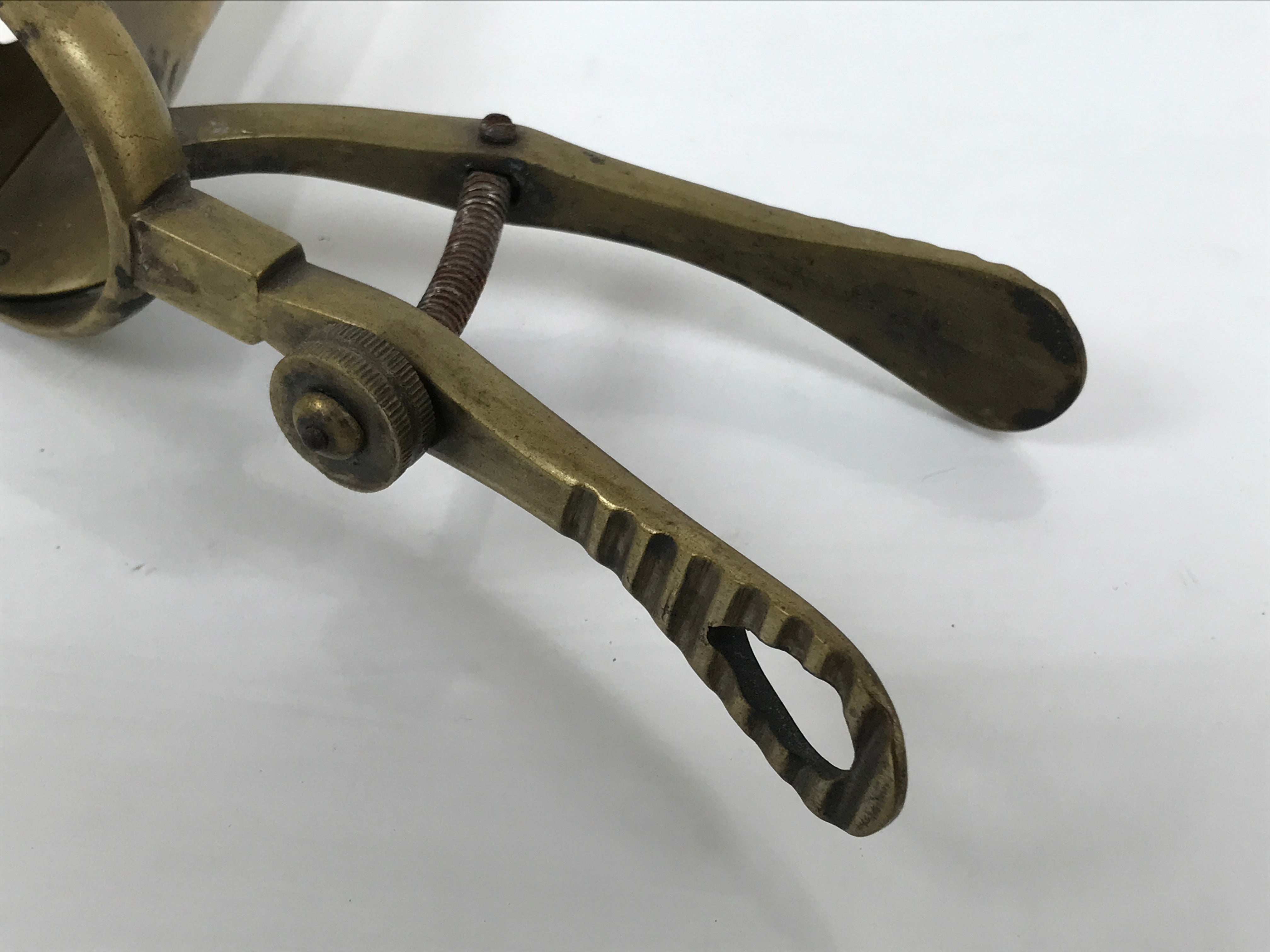 Antique Japanese Brass Vaginal Speculum Tool Gynecology Medical Equipment JK918