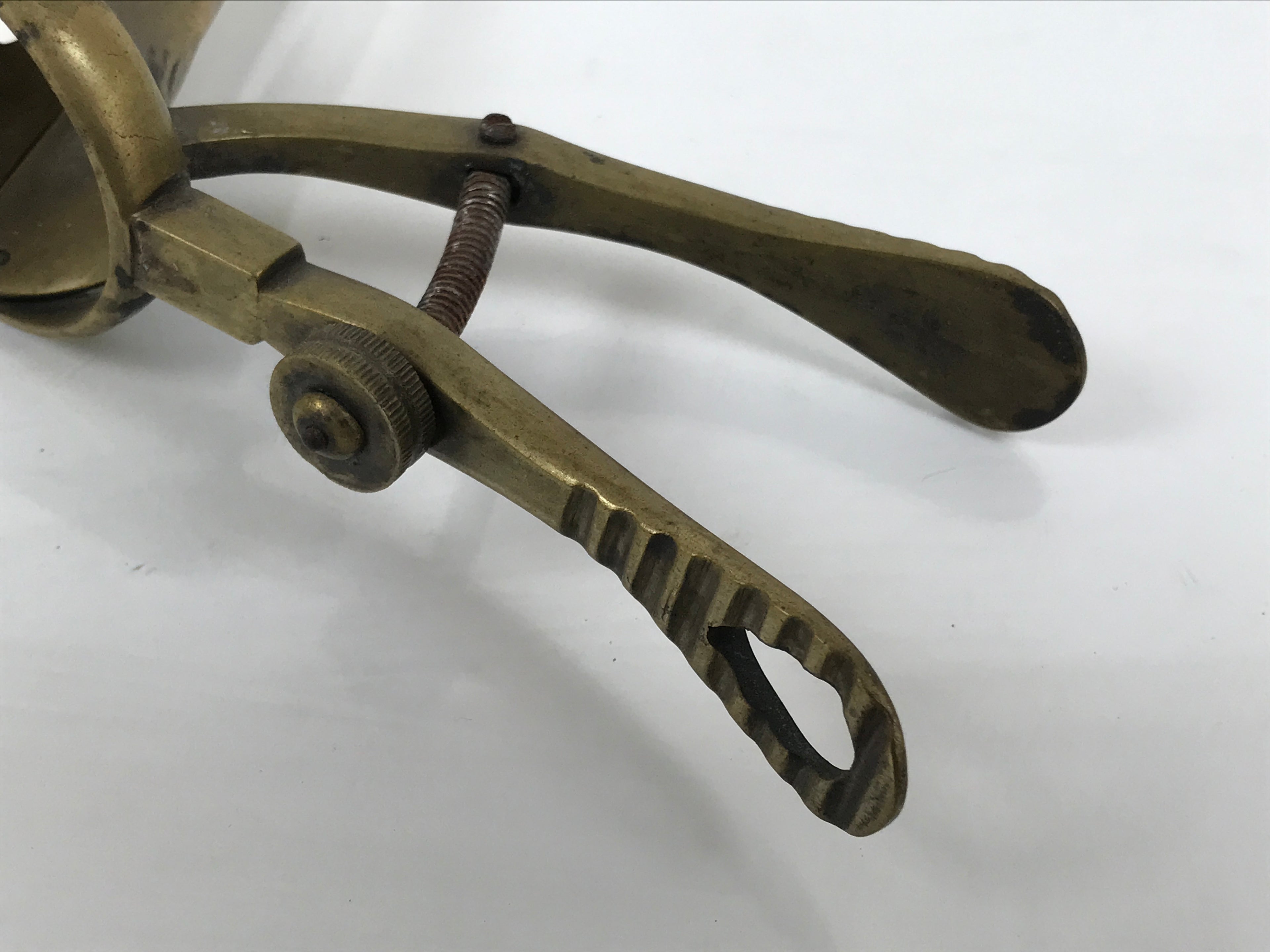 Antique Japanese Brass Vaginal Speculum Tool Gynecology Medical Equipment JK918