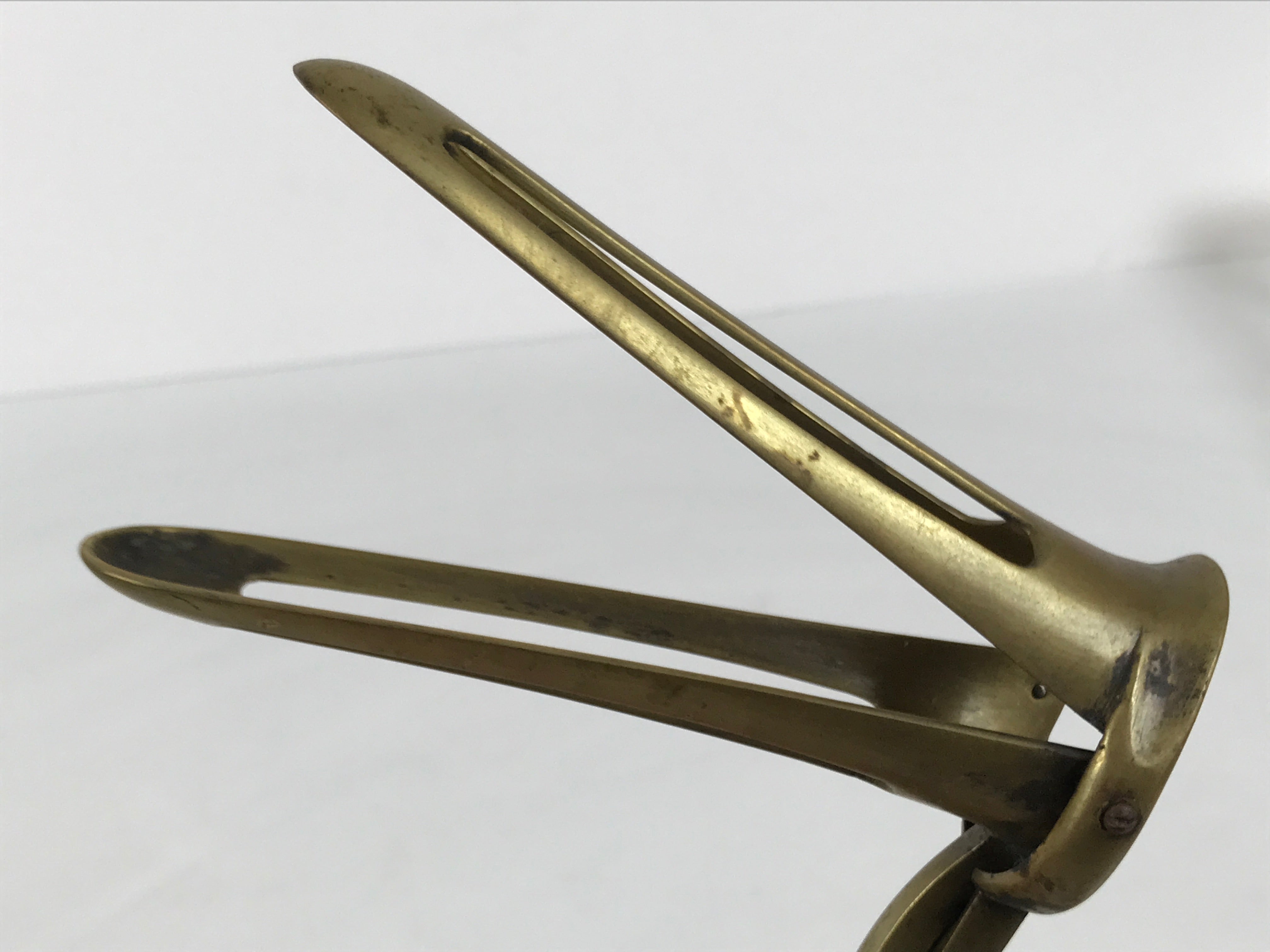 Antique Japanese Brass Vaginal Speculum Tool Gynecology Medical Equipment JK918