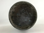 Antique Japanese Bronze Sculpture Flower Vase Kabin Vtg Shishi Lion Brown FK43