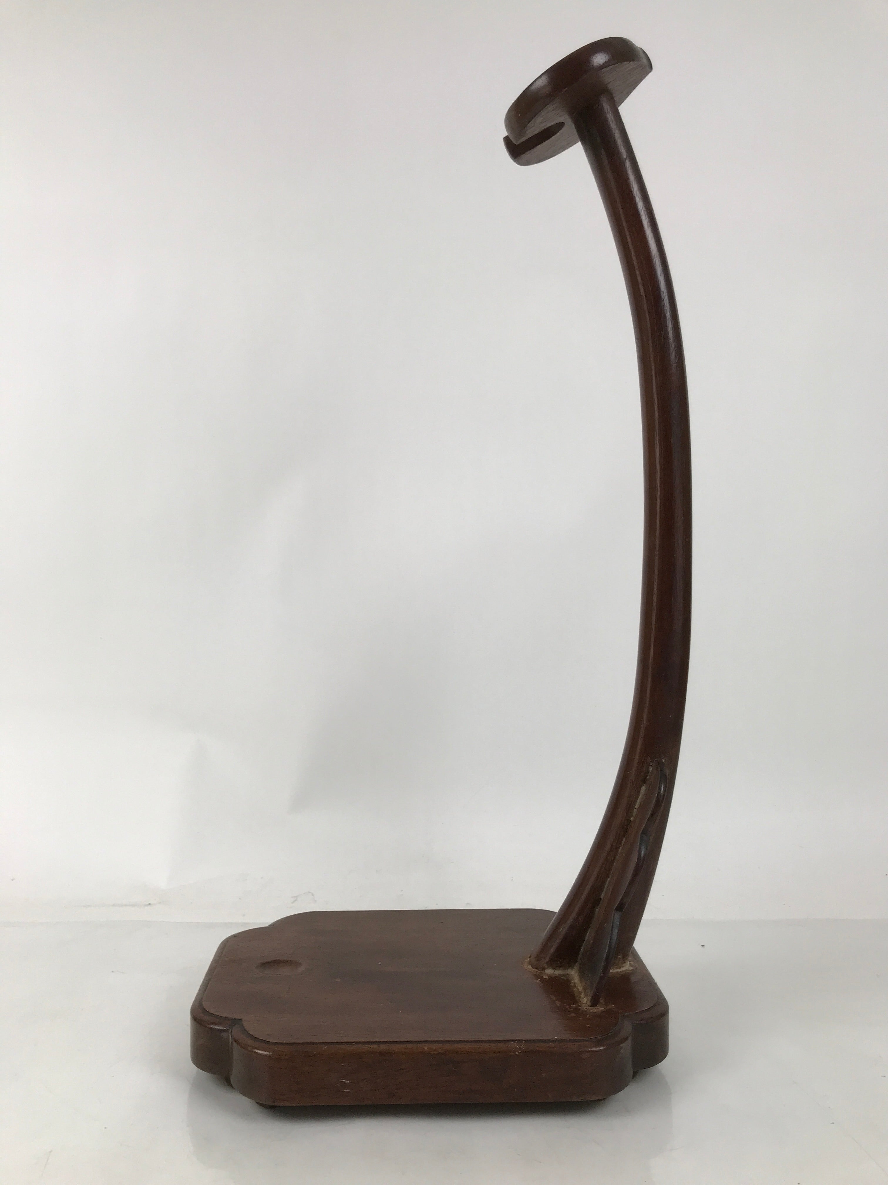 Antique Japanese Brushed Lacquer Wooden Sword Display Stand Storage Rack JK848