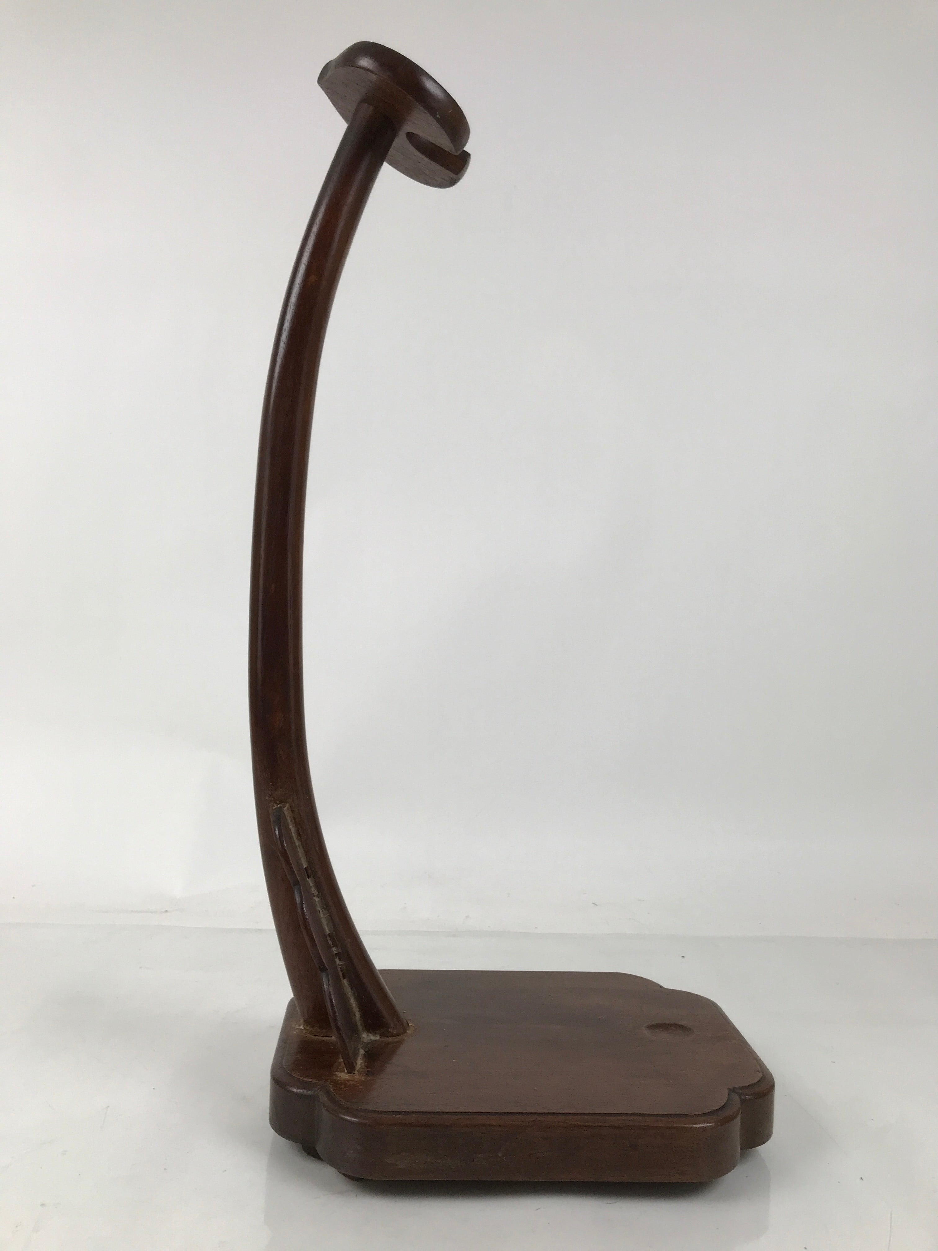 Antique Japanese Brushed Lacquer Wooden Sword Display Stand Storage Rack JK848