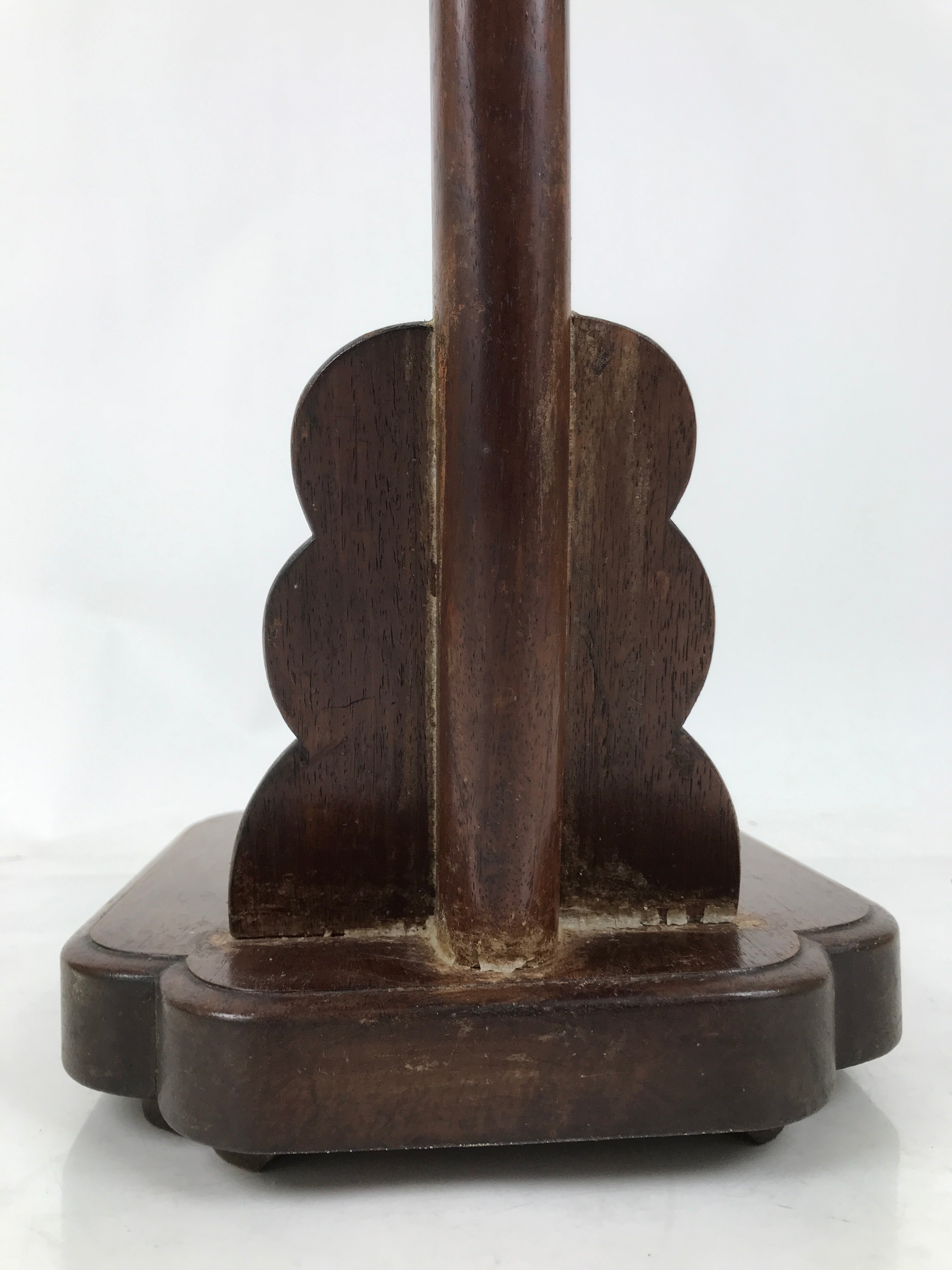 Antique Japanese Brushed Lacquer Wooden Sword Display Stand Storage Rack JK848