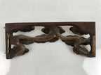 Antique Japanese Buddhist Altar Carved Lacquer Wood Spare Part Gold Clouds BA461