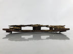 Antique Japanese Buddhist Altar Carved Lacquer Wood Spare Part Gold Clouds BA461