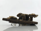 Antique Japanese Buddhist Altar Carved Lacquer Wood Spare Part Gold Clouds BA461