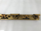 Antique Japanese Buddhist Altar Carved Lacquer Wood Spare Part Gold Leaves BA573