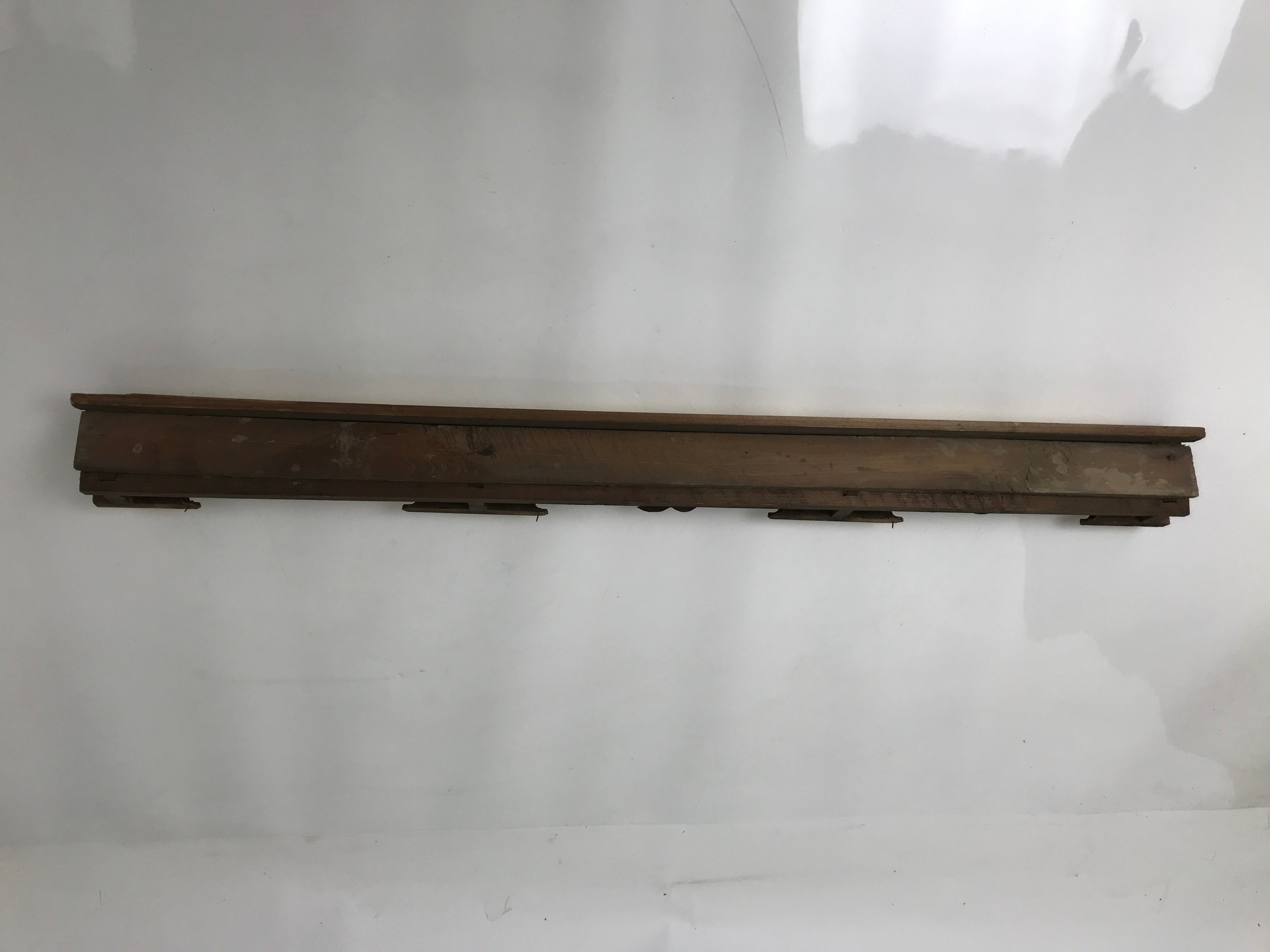 Antique Japanese Buddhist Altar Carved Lacquer Wood Spare Part Gold Leaves BA573
