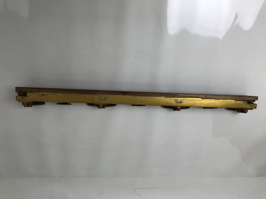 Antique Japanese Buddhist Altar Carved Lacquer Wood Spare Part Gold Leaves BA573