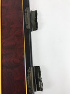 Antique Japanese Buddhist Altar Door 2 piece set Iron Lock Purple Gold Black BA2