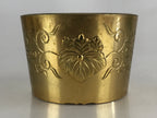 Antique Japanese Buddhist Altar Fitting Brass Incense Burner Koro Gold Butsugu B